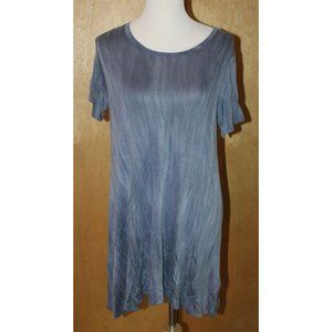 NEW Veronica M XS stretch swing t-shirt dress BLUE comfy